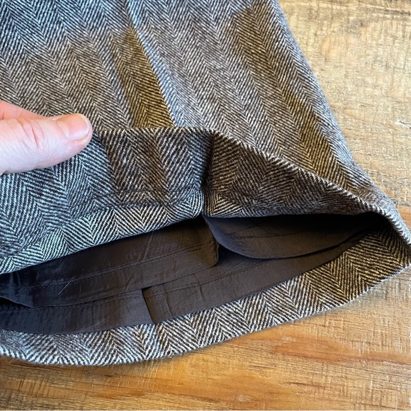 Vintage Y2K Banana Republic wool blend herringbone size 2 lined - Picture 11 of 12